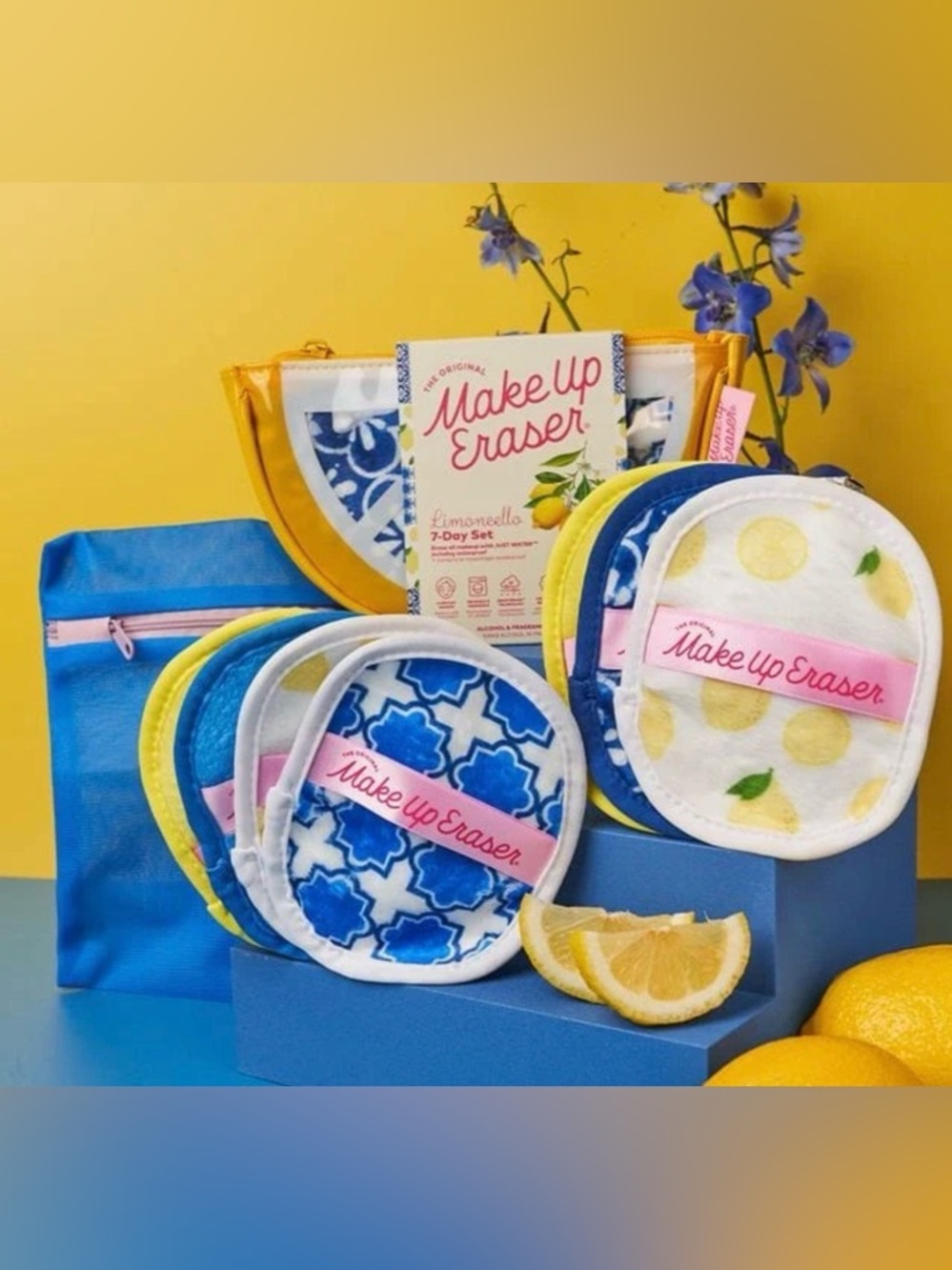 MakeUp Eraser Limoncello Reusable Makeup Remover Pads 7 day set